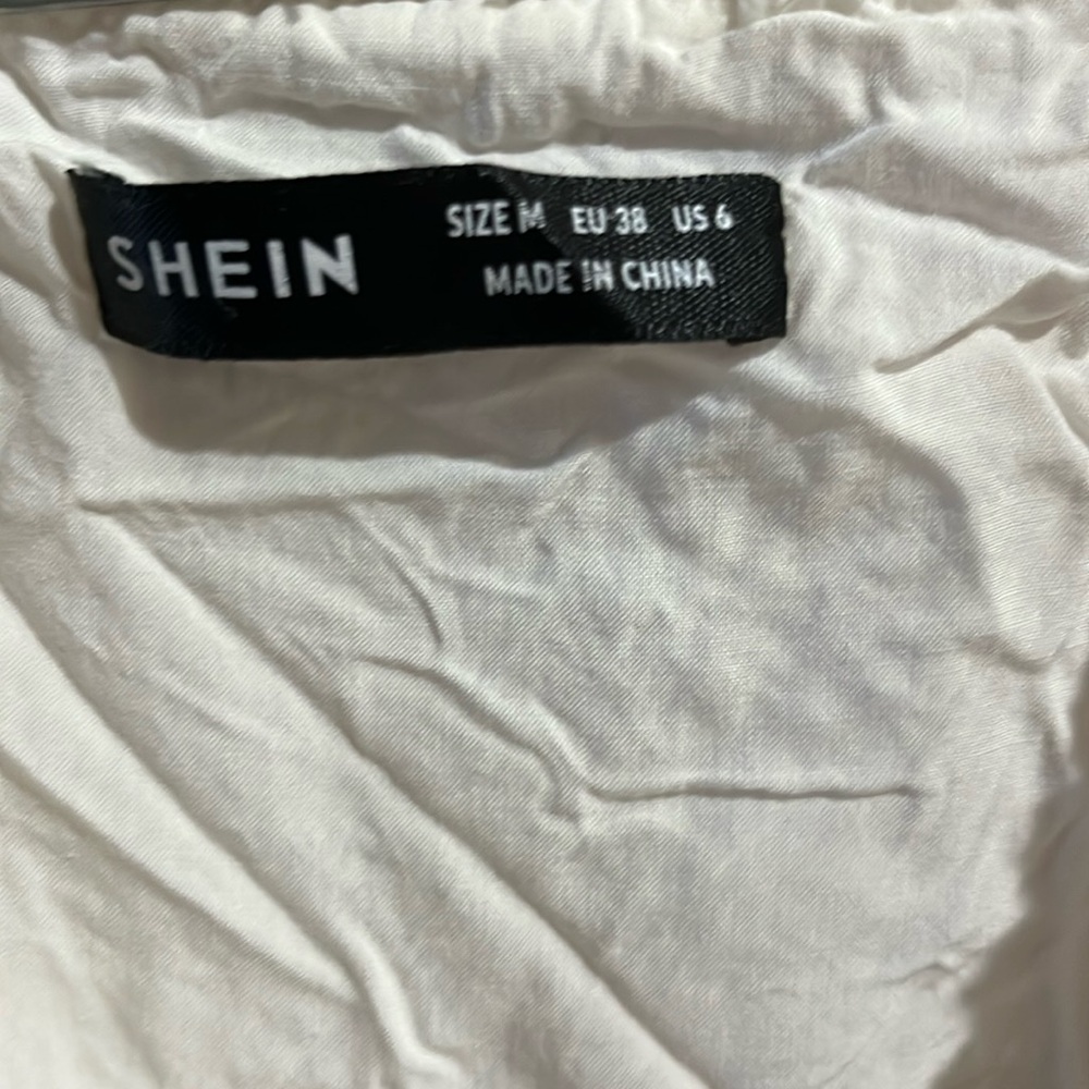 Shein ivory three tiered dress Size M /6 - Picture 15 of 17